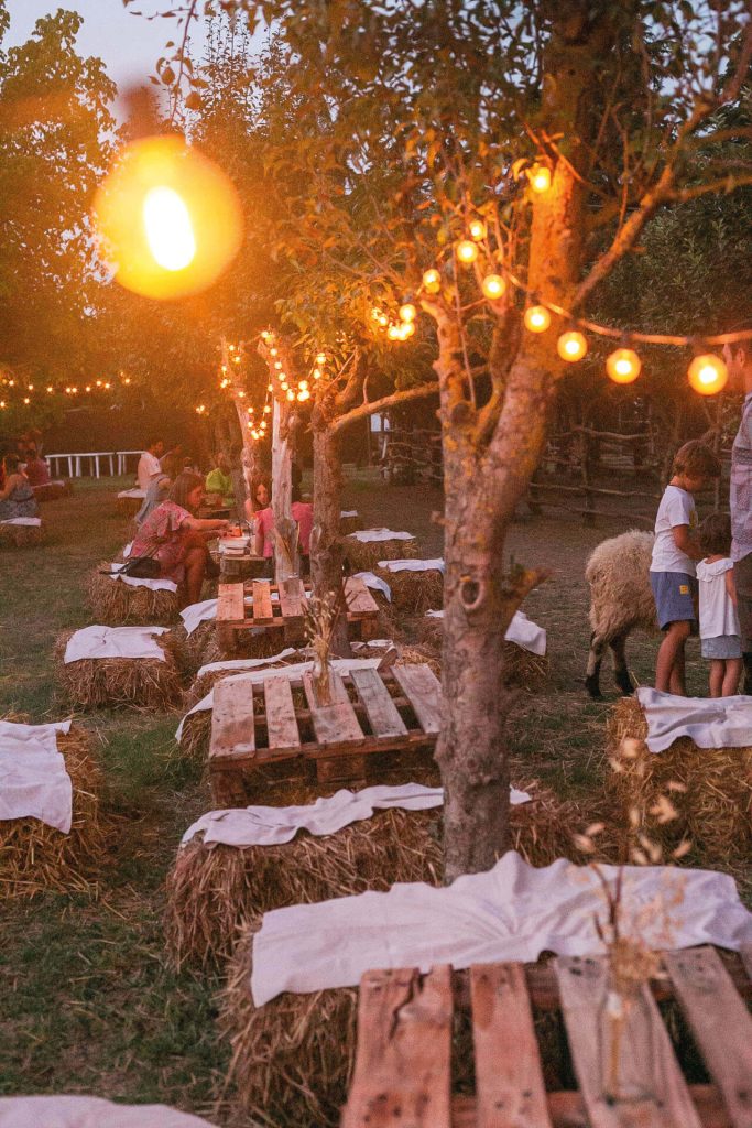 Picnic e cene magiche all'aperto