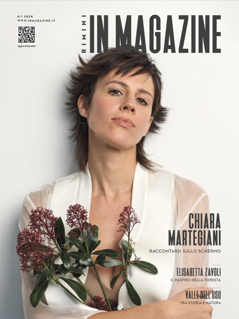 Chiara Martegiani in copertina su Rimini IN Magazine 01/2024