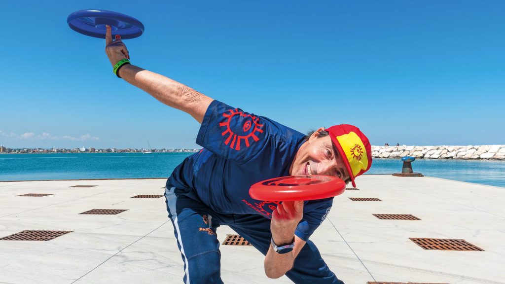 Claudio Collerà, frisbee in stile libero