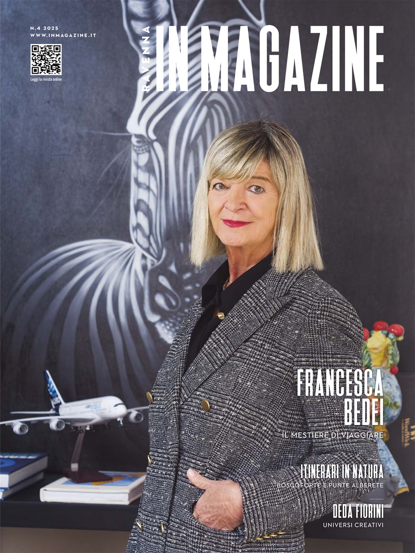 Francesca Bedei in copertina di Ravenna IN Magazine 04 2025