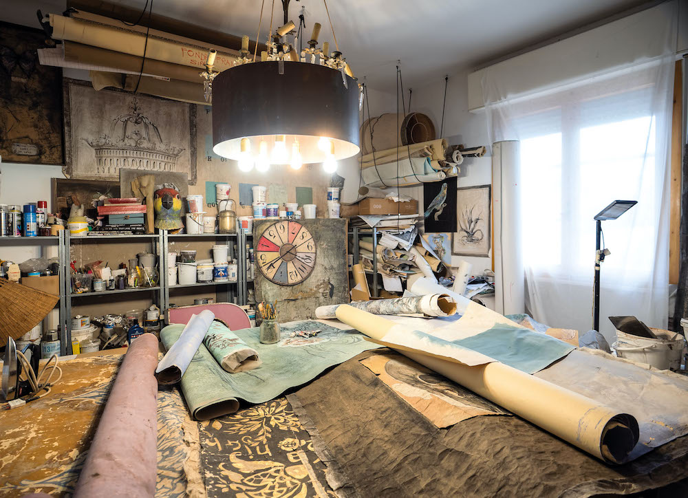 Eva Germani e le sue pareti d'autore