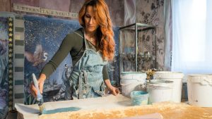 Eva Germani e le sue pareti d'autore